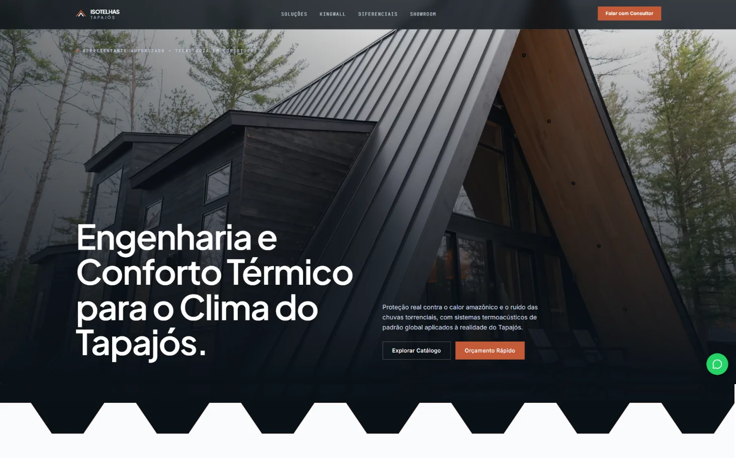 Isotelhas Tapajós: Landing Page